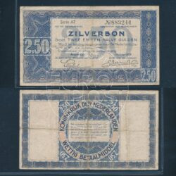 Nederland 1938 2½ Gulden Zilverbon 2 letters Fraai ex.
