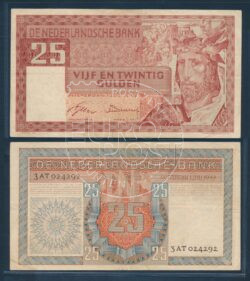 Países Bajos 1949 Billete de 25 Gulden Solomon Muy bueno -