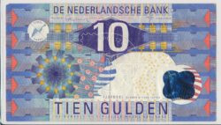 Holanda 1997 Nota de 10 Guilder Kingfisher Linda ex.