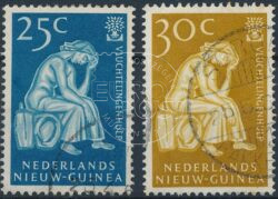 Nederlands-Nieuw-Guinea 1960 Vluchtelingenzegels NVPH 61-62 Gestempeld