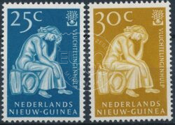 Nuova Guinea olandese 1960 Francobolli sui rifugiati NVPH 61-62 MNH