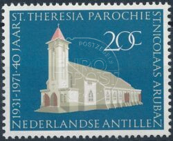 Antilles néerlandaises 1971 40 ans Paroisse Sainte-Thérèse Aruba NVPH 434 Neuf