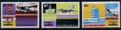 Antilhas Holandesas 1975 40 anos Aeroporto de Aruba NVPH 509-511 MNH
