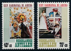 Antillas Neerlandesas 1979 25 años Fundación del Carnaval de Aruba NVPH 616-617 MNT