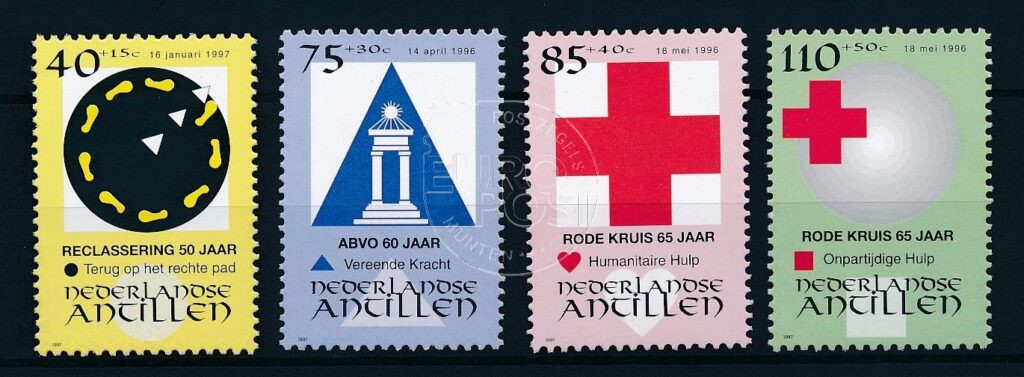 Nederlandse Antillen 1997 Sociale en Culturele Zorg-zegels NVPH 1141-1144 Postfris