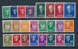 Noorwegen 1940 Complete jaargang postzegels postfris