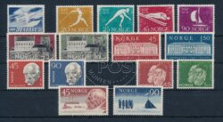Noorwegen 1961 Complete jaargang postzegels postfris