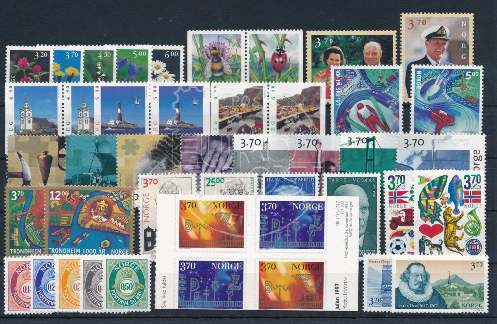 Noorwegen 1997 Complete jaargang postzegels postfris