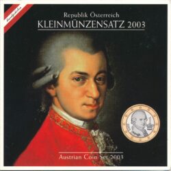 Österreich 2003 Euro ST Jahressatz Mozart