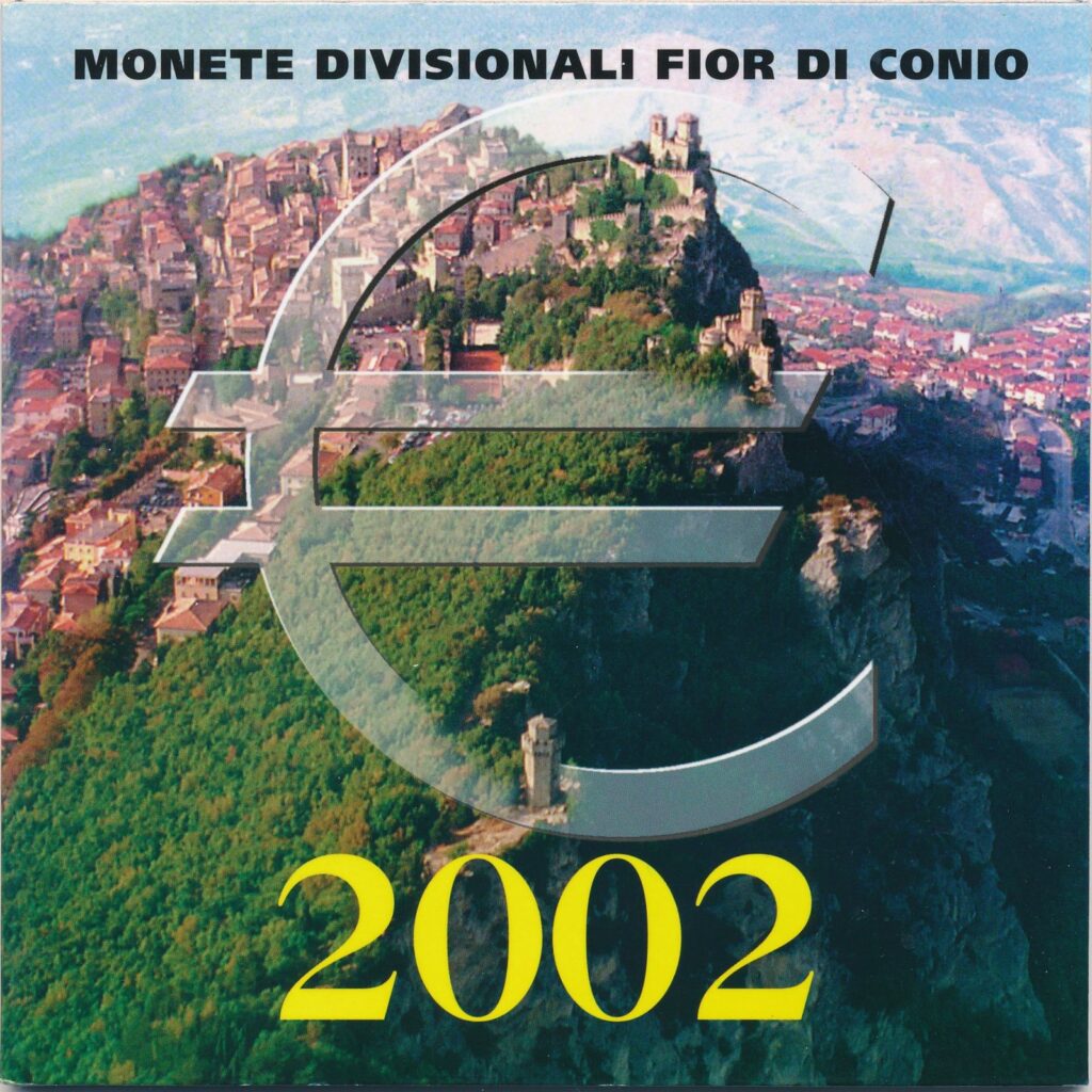 Zestaw roczny San Marino 2002 BU – tylko blister