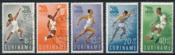 Suriname Giochi Olimpici di Roma 1960 NVPH 349-353 Timbrato