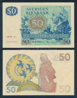 Suède 1976 Billet de 50 Kronor UNC