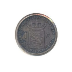 Nederland 1866 Willem III 1 Gulden Zeer Fraai +