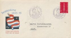 Nederland 1955 FDC Bevrijding met getypt adres E22
