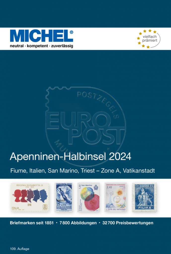 Michel Catalogue Europe Apennine Peninsula 2024 E5 Europost Philately   MICHEL 2024 Apenninen Halbinsel1 1 E5 689x1024 