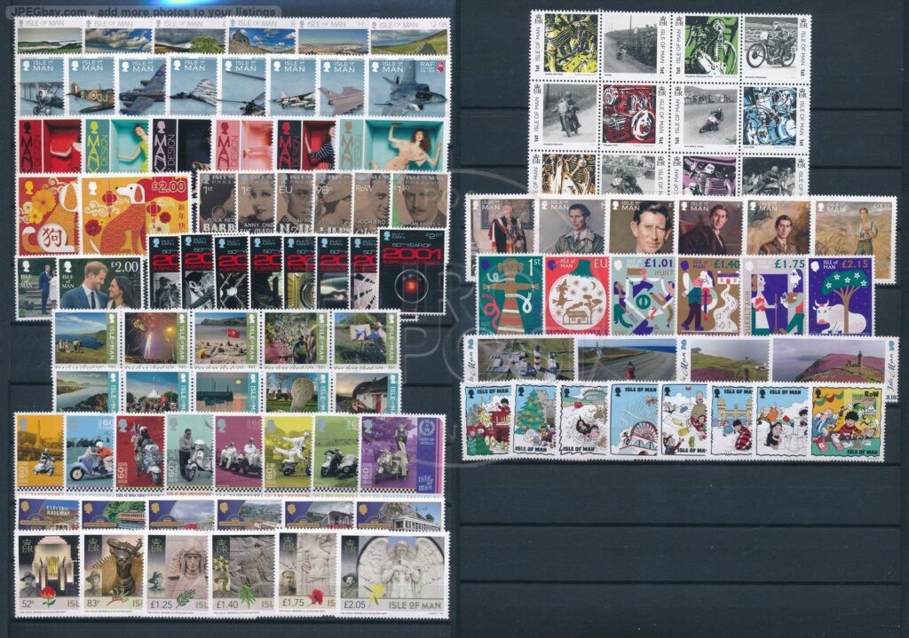 Isle of Man 2018 Complete jaargang postzegels - Basis - postfris