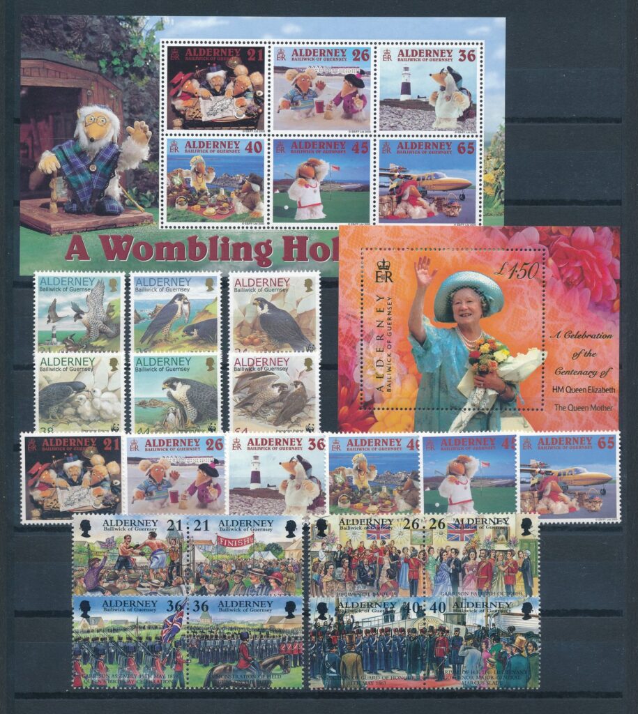 Alderney 2000 Complete jaargang postzegels postfris